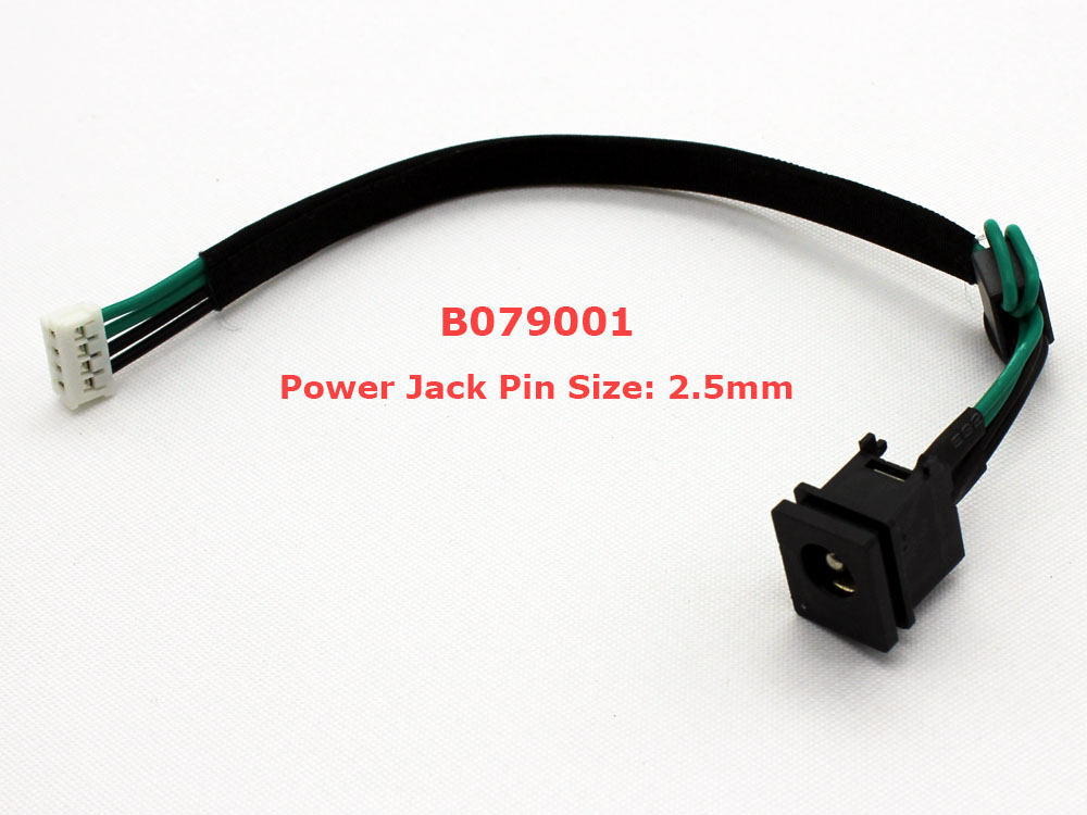 (image for) Toshiba Satellite M115 2.5mm 3.0mm Pin AC DC Power Jack Socket Connector Charging Port DC IN Cable Wire Harness